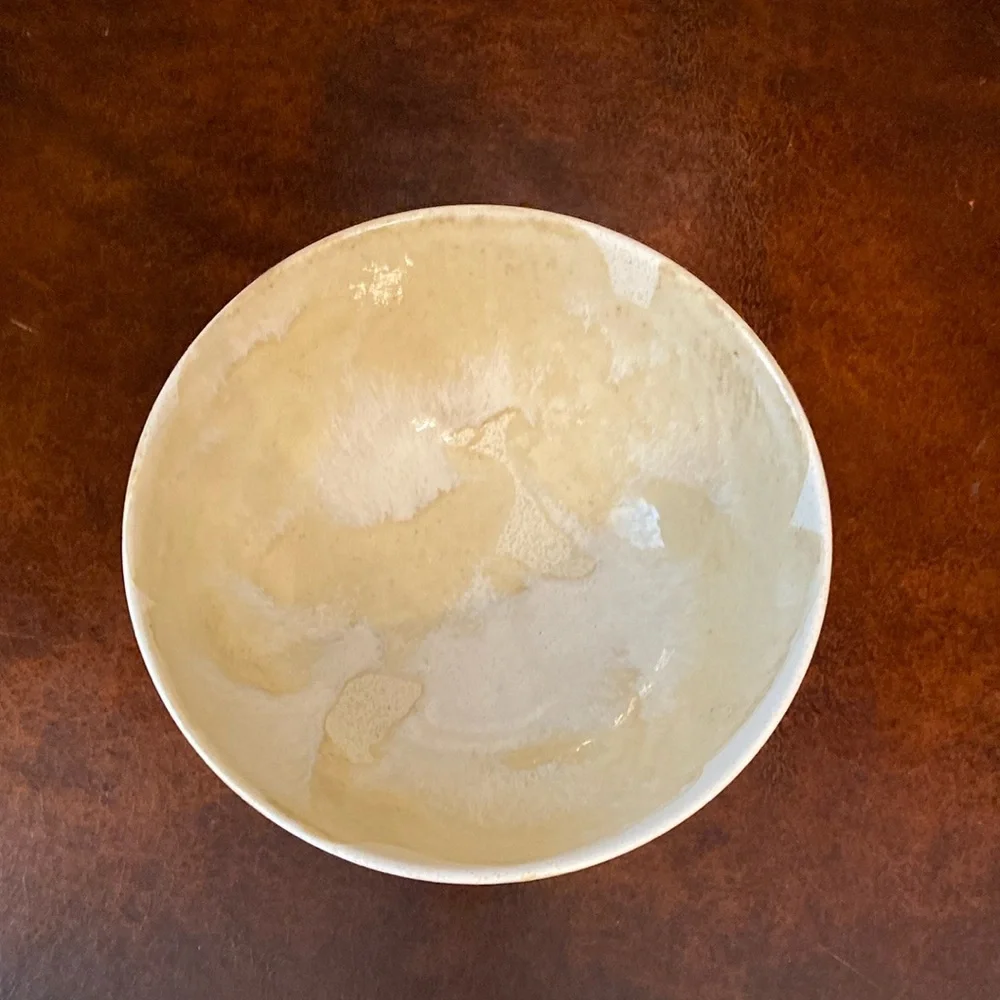 Anthropologie Ivory Glazed Pottery Bowl - Picture 3 of 5